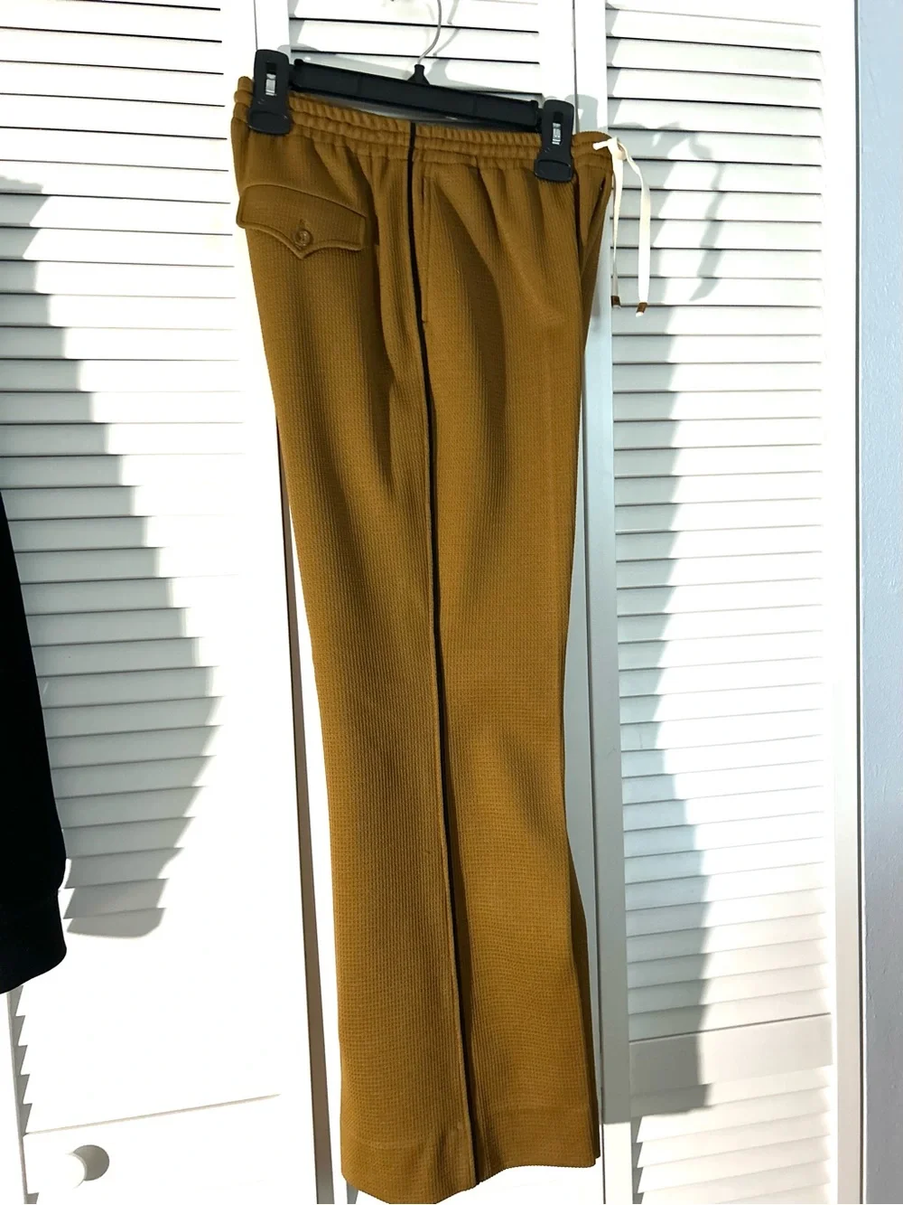 Gucci Men's Wide-Leg brown Joggers Adidas Logo Knit
